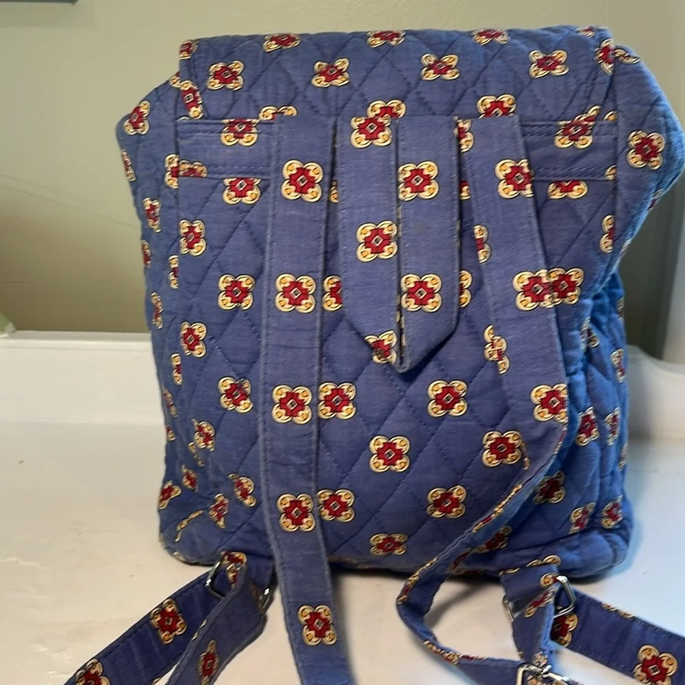 MaggiB Blue Quilted Backpack